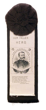 GRANT "OUR FALLEN HERO" MEMORIAL RIBBON BY THE PERINE ENGRAVING CO.