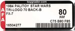 PALITOY STAR WARS: RETURN OF THE JEDI (1984) - FX-7 TRI-LOGO 70 BACK-B AFA 80 NM.