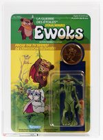 STAR WARS: EWOKS (1985) - DULOK SCOUT AFA 85 Y-NM+ (URGAH DULOK COIN, KENNER CANADA).