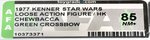 STAR WARS (1977) - LOOSE ACTION FIGURE/HK CHEWBACCA AFA 85 NM+.