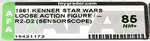 STAR WARS: THE EMPIRE STRIKES BACK (1981) - LOOSE ACTION FIGURE R2-D2 (WITH SENSORSCOPE) AFA 85 NM+.