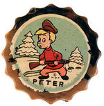 "PETER" CATALIN PLASTIC PENCIL SHARPENER.