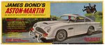 GILBERT JAMES BOND 007 ASTON-MARTIN TIN SPY CAR IN BOX.