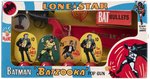 BATMAN 'BATZOOKA' POP GUN BOXED LONESTAR SET.