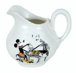 MICKEY MOUSE RARE CHINA CREAMER FROM THE 1932 BAVARIAN SERIES.