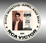 RARE ELVIS RCA VICTOR RECORD STORE EMPLOYEE'S BUTTON.