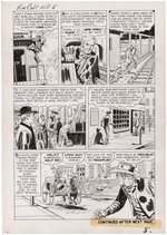 KID COLT OUTLAW #108 ORIGINAL ART 13 PAGE COMPLETE STORY BY JACK KELLER.