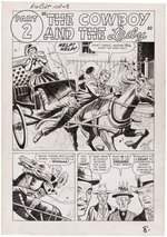 KID COLT OUTLAW #108 ORIGINAL ART 13 PAGE COMPLETE STORY BY JACK KELLER.