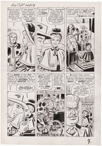 KID COLT OUTLAW #108 ORIGINAL ART 13 PAGE COMPLETE STORY BY JACK KELLER.