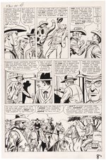 KID COLT OUTLAW #95 ORIGINAL ART THREE STORY PAGES BY JACK KELLER.