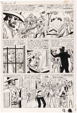 KID COLT OUTLAW #95 ORIGINAL ART THREE STORY PAGES BY JACK KELLER.