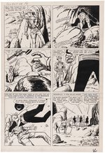 GUNSMOKE WESTERN #48 KID COLT OUTLAW ORIGINAL ART COMPLETE SIX PAGE STORY BY JACK KELLER.