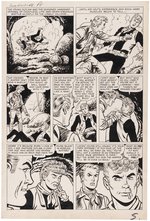 GUNSMOKE WESTERN #48 KID COLT OUTLAW ORIGINAL ART COMPLETE SIX PAGE STORY BY JACK KELLER.