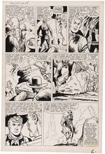 GUNSMOKE WESTERN #48 KID COLT OUTLAW ORIGINAL ART COMPLETE SIX PAGE STORY BY JACK KELLER.