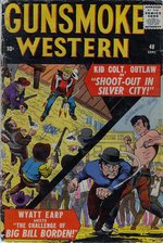 GUNSMOKE WESTERN #48 KID COLT OUTLAW ORIGINAL ART COMPLETE SIX PAGE STORY BY JACK KELLER.