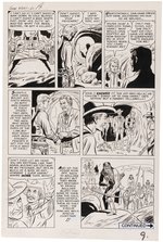 GUNSMOKE WESTERN #60 KID COLT OUTLAW ORIGINAL ART SEVEN PAGE COMPLETE CHAPTER BY JACK KELLER.