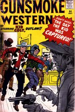 GUNSMOKE WESTERN #64 KID COLT OUTLAW ORIGINAL ART 13 PAGE COMPLETE STORY BY JACK KELLER.