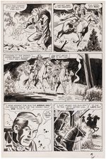 GUNSMOKE WESTERN #64 KID COLT OUTLAW ORIGINAL ART 13 PAGE COMPLETE STORY BY JACK KELLER.