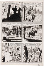 GUNSMOKE WESTERN #64 KID COLT OUTLAW ORIGINAL ART 13 PAGE COMPLETE STORY BY JACK KELLER.