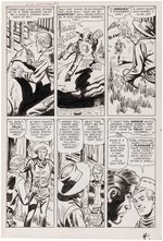 GUNSMOKE WESTERN #64 KID COLT OUTLAW ORIGINAL ART 13 PAGE COMPLETE STORY BY JACK KELLER.