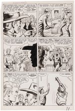 GUNSMOKE WESTERN #64 KID COLT OUTLAW ORIGINAL ART 13 PAGE COMPLETE STORY BY JACK KELLER.