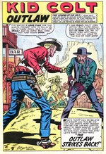 GUNSMOKE WESTERN #55 KID COLT OUTLAW ORIGINAL ART STATS W/STAN LEE SIGNED LETTER 1959.