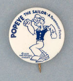 POPEYE MOVIE CLUB BUTTON WITHOUT IMPRINT.