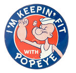 "I'M KEEPIN' FIT WITH POPEYE" LARGE LITHO.