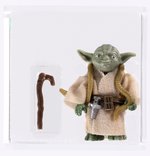 STAR WARS: THE EMPIRE STRIKES BACK (1980) - LOOSE ACTION FIGURE/HK YODA AFA 75+ EX+/NM (BROWN SNAKE, DARK GREEN SKIN).