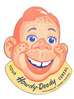 DIE-CUT STICKER "YOUR HOWDY DOODY CEREAL."