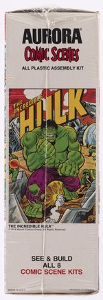 AURORA COMIC SCENES - THE INCREDIBLE HULK FACTORY-SEALED BOXED MODEL KIT.