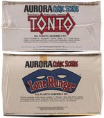 AURORA COMIC SCENES - LONE RANGER & TONTO FACTORY-SEALED BOXED MODEL KIT PAIR.