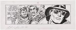 THE PHANTOM ORIGINAL ART DAILY STRIP LOT OF FOUR BY GEORGE OLESEN & KEITH WILLIAMS.