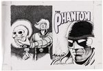 THE PHANTOM #1333 COVER ORIGINAL ART BY ANTONIO LEMOS.