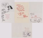 THE PHANTOM 9 PIECE LOT OF ORIGINAL ART W/DAILY STRIP AND SKETCHED CARDS BY FRED FREDERICKS.