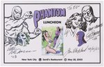 THE PHANTOM SARDI'S ARTIST LUNCHEON LOT OF MULTI-SIGNED & SKETCHED EPHEMERA.