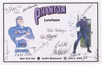 THE PHANTOM SARDI'S ARTIST LUNCHEON LOT OF MULTI-SIGNED & SKETCHED EPHEMERA.