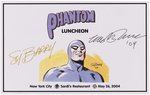 THE PHANTOM SARDI'S ARTIST LUNCHEON LOT OF MULTI-SIGNED & SKETCHED EPHEMERA.