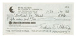 BUZZ ALDRIN SIGNED PERSONAL CHECK.