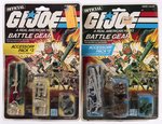 G.I. JOE (1983/84) - BATTLE GEAR ACCESSORY PACKS #2 AND #3 ON CARDS.