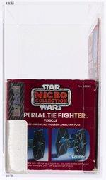 STAR WARS MICRO COLLECTION (1982) - IMPERIAL TIE FIGHTER VEHICLE AFA 75 Q-EX+/NM.