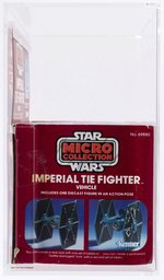 STAR WARS MICRO COLLECTION (1982) - IMPERIAL TIE FIGHTER VEHICLE AFA 75 Q-EX+/NM.