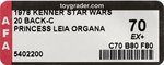 STAR WARS (1978) - PRINCESS LEIA ORGANA 20 BACK-C (BOBA FETT OFFER) AFA 70 EX+.