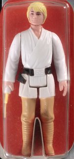 STAR WARS (1978) - LUKE SKYWALKER 12 BACK-A AFA 75 EX+/NM (BLONDE HAIR).