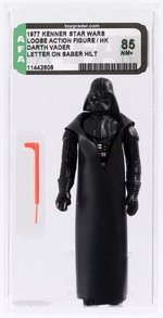 STAR WARS (1977) - LOOSE ACTION FIGURE/HK DARTH VADER AFA 85 NM+.