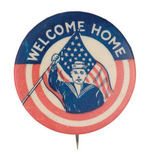 "WELCOME HOME" GRAPHIC WWI BY BRUNT OF SAN FRANCISCO.