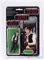 PALITOY STAR WARS: RETURN OF THE JEDI (1984) - HAN SOLO TRI-LOGO 70 BACK-C AFA 75+ EX+/NM (LARGE HEAD).