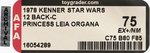 STAR WARS (1978) - PRINCESS LEIA ORGANA 12 BACK-C AFA 75 EX+/NM.