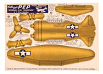 "KELLOGG'S PEP MODEL WARPLANE" NEAR COMPLETE PUNCH-OUT SET.