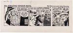 THE AMAZING SPIDER-MAN 1980 DAILY STRIP ORIGINAL ART BY JOHN ROMITA SR.